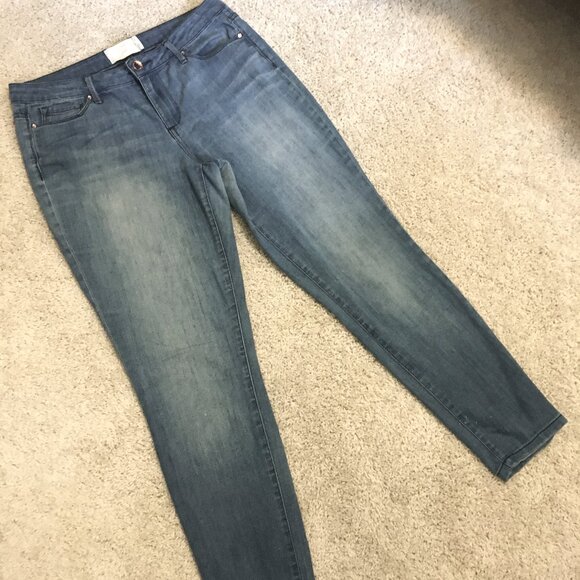 RACHEL Rachel Roy Blue Skinny Jeans - Picture 7 of 14